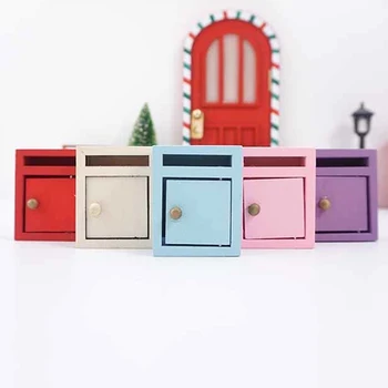 1:12 Lutke Miniaturni Predal Barva Letter Box Model Lutka Hiša, Vila Vrt Dekor Otroci Pretvarjajo, Igra Igrače