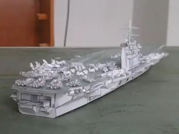 1:700 USS Harry S. Truman CVN-75 letalonosilko DIY Handcraft Papir Model Komplet Uganke, Ročno izdelanih Igrač DIY