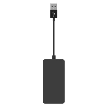 1 Kos USB Avtomobilski napajalnik Ac Black Carplay+Android Auto Napajanje Polje Wireless Carplay Android Auto Plug-And-Play