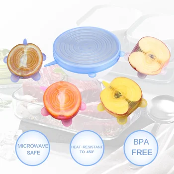 12-Pack, BPA-Free Mala Silikonska Lahko Zajema Prilagodljiv Pečat Pokrovi za Jogurt / Redno Usta Mason Jar / Soda Pivo Pločevinke Hrane za Hišne živali