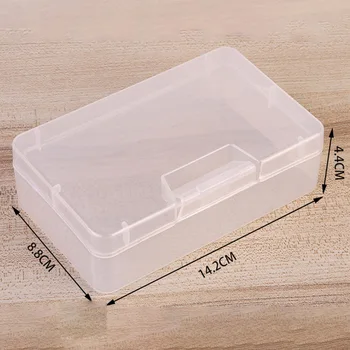 1PCS Plastična Škatla za Shranjevanje Dustproof Strojne Dele Embalaže Prazno Polje Za Uhane, Ogrlice Kroglice Obroči Make-up Tablete Puff