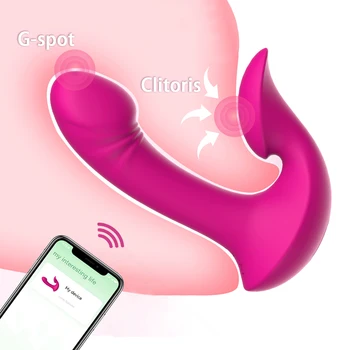 2023 APLIKACIJO Bluetooth Vibrator Za Ženske G Spot Vaginalne Klitoris Stimulator Realistični Vibrator, Dildo Erotično Adult Sex Igrača Za Ženske