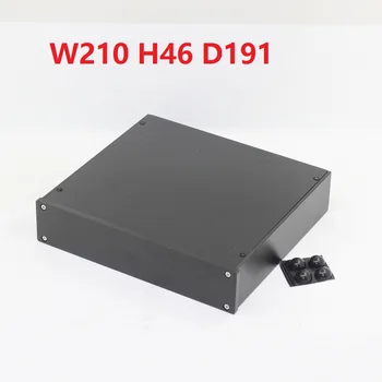 210x46x191mm Anodiziranega Aluminija pre-amp Amp Stanovanjske Hi-fi DIY Ojačevalnik Dobave Ohišje Slušalke PSU Audio DAC Dekoder Primeru