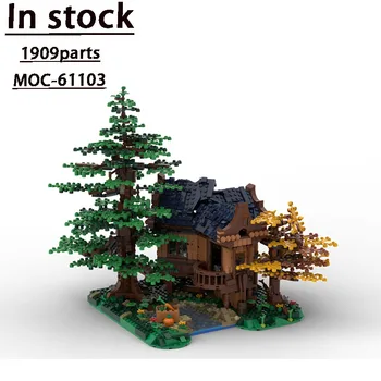 21318 Klasičnih Gozdni Hiši Združljiv z Novo MOC-61103 Street View HouseBuilding Blok Model 1909 Deli Otroci Rojstni dan Darilo Igrača