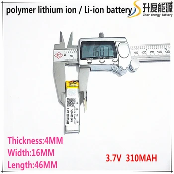 2pcs [SD] 3.7 V,310mAH,[401646] Polimer litij-ionska / Litij-ionska baterija za IGRAČE,MOČ BANKE,GPS,mp3,mp4,mobitel,zvočnike