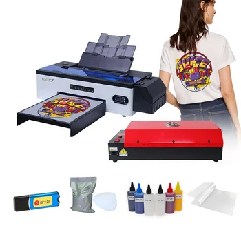 A3 R1390 DTF tiskalnik s pečico za Vse Tkanine A3 DTF prenos filma T-shirt tiskanje stroj z Belo Črnilo Mešanjem Funkcija
