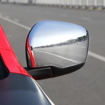 ABS Chrome Vrata Strani Rearview Mirror Okvir Pokrova Trim za Nissan Navara NP300 D23 Pickup Pribor 2015-2020