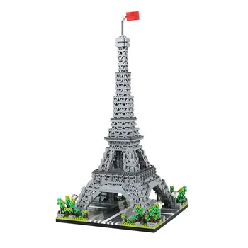 Arhitektura minni Gradnike, Francija Pariz, Eifflov Stolp Svet Mestne Model DIY Diamond Opeke Igrača za Otroke, Darila