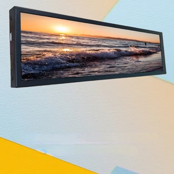 Bar-Oblikovan Prenosni Stojalo IPS Zaslon na Dotik Z 8,8-Palčni 7.9 LCD Eno Žice, Mini Zaslon Ohišje Pomožni Zaslon