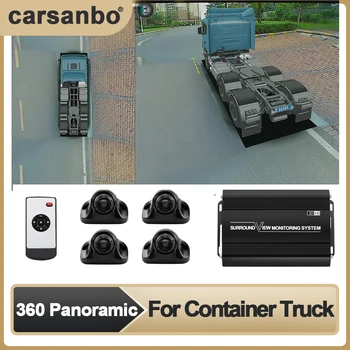 Carsanbo Avto 360° Surround Bird ' s Eye View Camera Sistem Auto 360 Brezhibno 3D 1080P Pogled Diktafon Primeren za Posodo Tovornjak