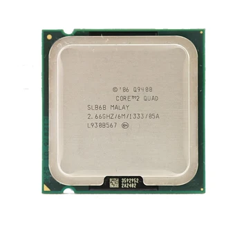 Core 2 Quad Q9400 CPU Procesor (2.66 Ghz/ 6M /1333GHz) Socket 775 95W CPU Desktop Uporablja