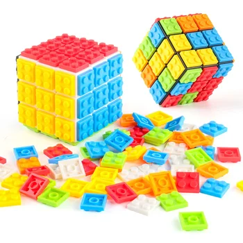 DIY gradniki 3x3x3 Kocke, Sestavljanke, Kocke Cubo Magico Strokovno Magic Cube 3x3 Zidaki, Kocke, Izobraževalne Igrače Za Otroke Darilo