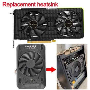 DIY Heatsink RTX 3060ti Hladilnik, Ventilator za LEADLEK RTX3060 Ti Dual Fan Video kartice, radiator, Hladilni da bi v primeru ITX