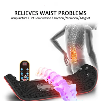 Električni Pasu Massager Ledvenih Vlečna Naprava Napihljivi Vroče Stiskanje Ledvene Hrbtenice Podporo Nazaj Lajšanje Bolečin Masaža Naprave