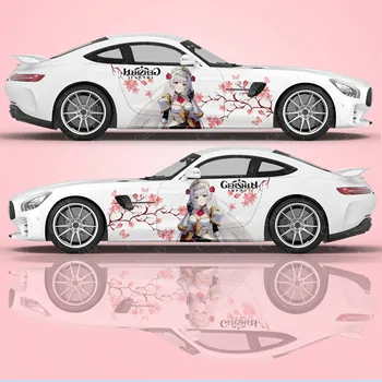 Genshin Anime Strani Avto Nalepke, Pribor za Pakiranje za Večino Vozil, Nalepke, Igre Dekleta