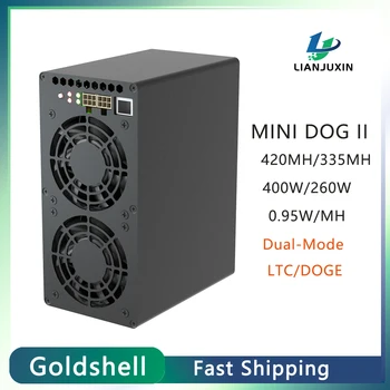 Goldshell MINI DOGE II 2 Polje ASIC Rudar za Doge Kovanec LTC 420M/400W ali 335M/260W Z Wifi