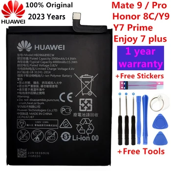 Hua Wei Original HB396689ECW 4000 mah Baterija za Huawei Mate 9 Y7 Prime Y7 2017 Mate9 Pro Čast 8C Y9 2018 Različica Uživajte 7 plus