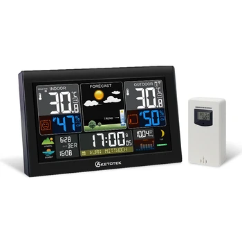 KETOTEK E0161 Zaprtih Thermohygrometer Vremenske Postaje za Brezžični Termometer, Higrometer Temperatura Vlažnost Monitor Dremež Alarma