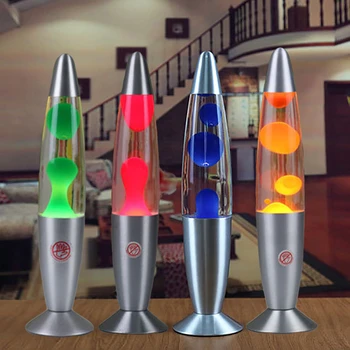 Lava Svetilka s 7 Barva Spreminja, za Odrasle, Zasenčene Svetilke z Raketo Funkcija za Kul Soba Dekor kot Noč Svetlobe