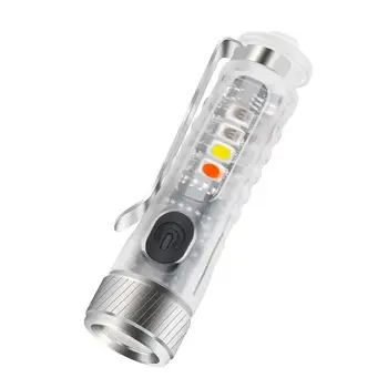 Led Mini Keychain Svetilka Super Svetla USB-C Hitro Polnjenje Prenosni Večnamenski Noč Baklo Glavni Strani Lučka S Posnetka