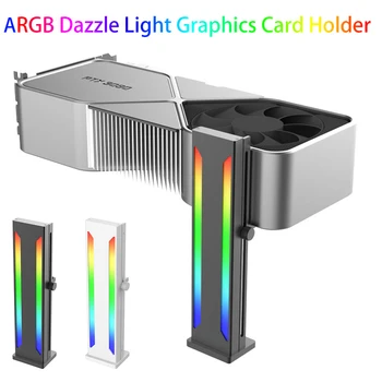 Magnetni GPU Video Kartice, ki Podpira Grafično Kartico, Nosilec za Vertikalno 5V 3PIN RGB AURA SINHRONIZACIJA Aluminij Zlitine Video Kartice Stojalo Držalo