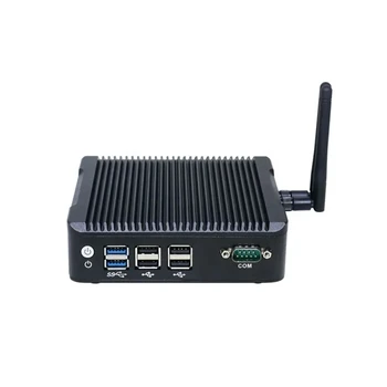 Mini namizni RAČUNALNIK Quad core N3700 J3710 N3160 Dvojno LAN 2HD-MI DP 3x4K zaslon mini računalnikom HTPC Nettop Barebone TV Box