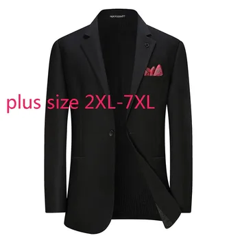 Nov Prihod Moda za Jesen In Zimo Moških Priložnostne Obleko Formalno Blazerji beloprsi Singl Smart Casual Plus Velikost 2XL 3XL4XL5XL6XL 7XL