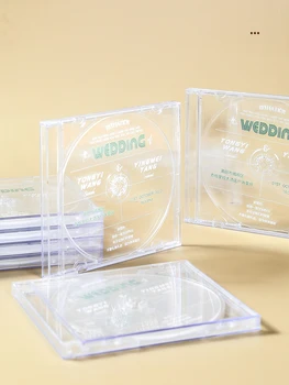 Novo po Meri CD Primeru Poročno Vabilo Modelov Kartic Barvno Tiskanje Ustvarjalne Akril Lep Rojstni dan Dekoracijo Postavitev