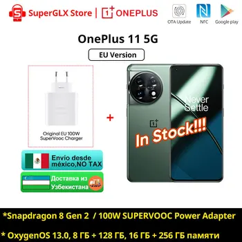OnePlus 11 5G Globalni Različici Snapdragon 8 Gen 2 za 6,7 cm 2K 120Hz AMOLED Zaslon 100W SUPERVOOC Polnjenje 5000mAh Baterije NFC