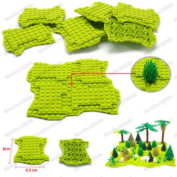 optimalno Zelenih rastlin Dnu tablice gradniki Komponente Združljiv MOC Prizorov gozdni okolici vojaške WW2 Zbiranja igrač