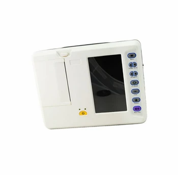 Prenosni Digitalni Bolnišnici Electrocardiograph Zaslon na Dotik 6 Kanalni EKG Stroj