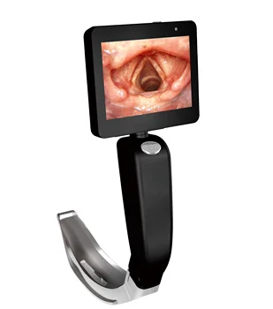Prenosni Medicinske Visual laryngopharyngeal ogledalo 3-palčni zaslon OLED za Večkratno uporabo video Laryngoscope za ENT
