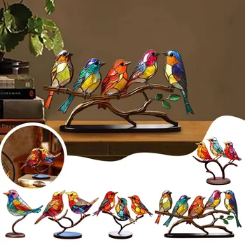 Ptica Vrsto Zlitine Okraski Barvna Kovina Snemljiv Ptica Ustvarjalne Pisane Obrti Doma Dekor Namizno Dekoracijo Kovinskih Figur