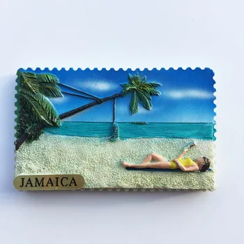 QIQIPP Jamajški plaži, sončenje, turizem, trgovina s spominki, obrti magnetni hladilnik magnet