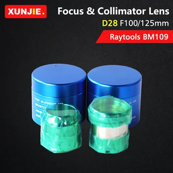 Raytools Fiber Laser Focus Collimating Objektiv D28 F100 125 mm za Raytools BM109 Samodejno Ostrenje Fiber Laser rezalne Glave Visoke Kakovosti