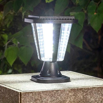 Solarna LED Steber Svetilke Nepremočljiva Prostem Stolpec Krova Luči za Vrt, Dvorišče, Ograja, Pokrajina Sončni svetlobi Dekoracijo