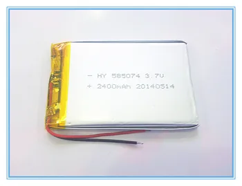 tablični računalnik baterijo 3,7 V,2400mAH,[587074] PLIB; polimer litij-ionska / Litij-ionska baterija za dvr,GPS,mp3,mp4,mobitel,zvočnike