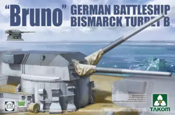 TAKOM 5012 Model Komplet NOVIH 1/72 Bismarck Bojna Pištolo Kupolo B