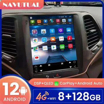 Tesla Slog Android Zaslon Avto Radio-Navigacijski sistem GPS Za Jeep Cherokee 5 KL obdobje 2013-2018 Avtomobilski Stereo sistem Multimedijski Predvajalnik Carplay 128GB