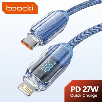 Toocki USB Tip C Do Strela Kabel Za Macbook ipad PD 27W Hitro Polnjenje Kabel Za iphone X XS 11 12 13 14 Pro Max USB C Kabel