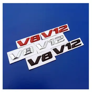 V8 Avto V12 Emblem Značko Logotip Nalepko