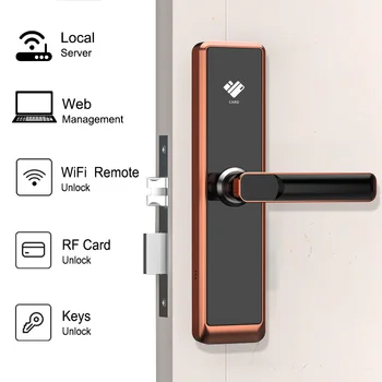 Vstop brez ključa Elektronski Bluetooth RFID fechadura digitalni Hotel Zaklepanje Z Web-Sistem za upravljanje