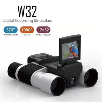 W32 2 v 1 2,0-Palčni Digitalni Teleskopi Digitalni Fotoaparat 270° Vrtljiv TFT Zaslon 12x Optični Zoom 1080P Video za Lov Ribolov