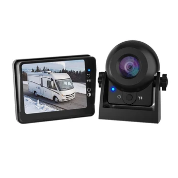 WiFi Brezžični Obračanje Fotoaparat s 4,3-Palčni LCD Monitor IP68 Vodotesen Avto Pogled od Zadaj Kamero Komplet za Avto, Tovornjak