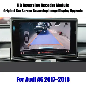 Za Audi A6 A7/4G 2012-2018 Avto Povratne Zadaj, Parkirna Kamera Spredaj, varnostne Kopije CAM Dekoder Zaslon Nadgraditi Prikaz Posodobitev