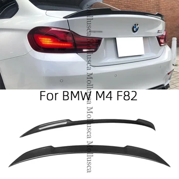 Za BMW M4 F82 CS Slog Ogljikovih vlaken Zadnji Spojler Trunk krilo 2014-2020 FRP satja Kovani