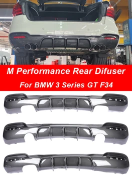 Za BMW Serije 3 GT F34 M-Uspešnost iz Ogljikovih Vlaken M3 Nazaj Ustnice Diffusor Odbijača M Tech Splitter Zadnji Difuzor 2013-2020 Struženje