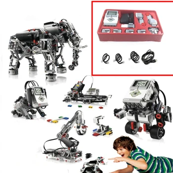 Združljiv Z EV3 45544 45560 Deli Paket Učno Pomoč Robot gradniki Tehnologije Deli Študent Izobraževanje Puzzle Igrače