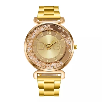 Ženske Živim vaja Ure Moda Zlato iz Nerjavečega Jekla Pasu Quartz Ženske ročno uro Luksuzne blagovne Znamke Digitalni Watch Reloj Mujer